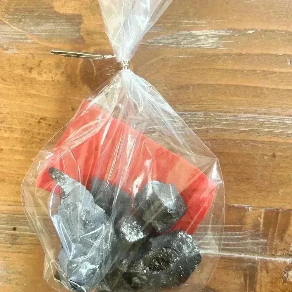 2 Bags of Real Pennsylvania Cracked Coal Naughty List Christmas Holiday Gag Gift - Picture 2 of 3